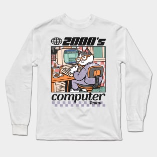 2000's computer team Long Sleeve T-Shirt